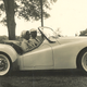 Jim and Gloria in Jim’s Triumph TR3.